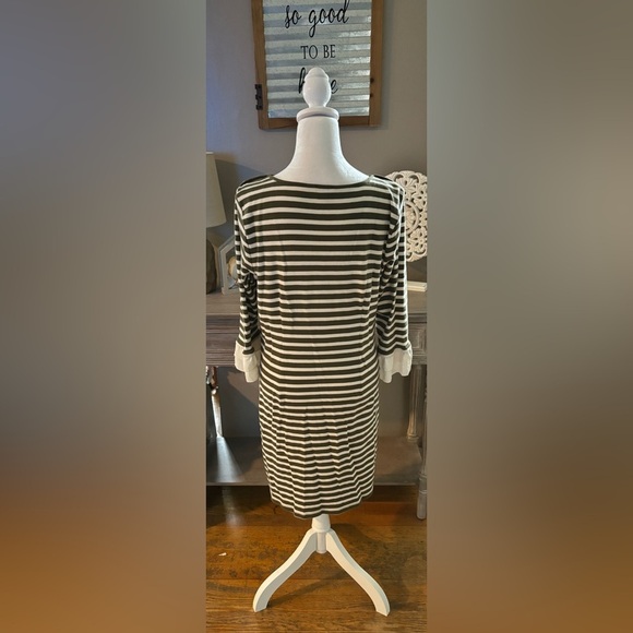 Talbots Striped Cotton Dress - Picture 4 of 6
